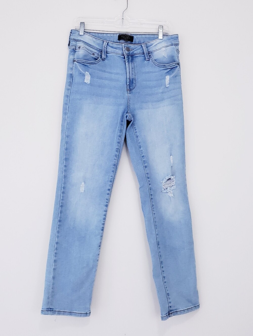 Rachel Zoe Light Wash Distressed Denim Jeans Stretchy Size 10 / 30